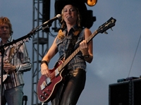 sheryl Sheryl serenading a crowd